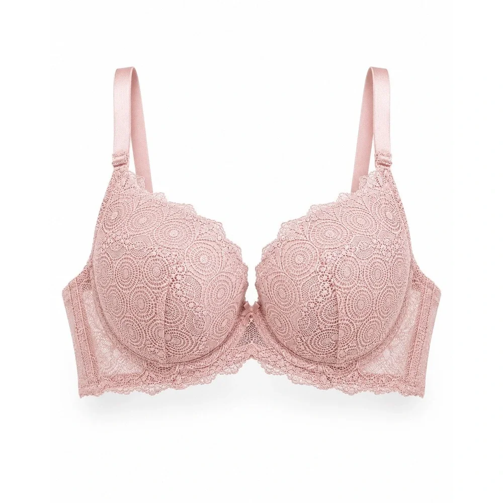 NWT The Little Bra Company Naomi‎ Pink Lace Bra SIZE 36A